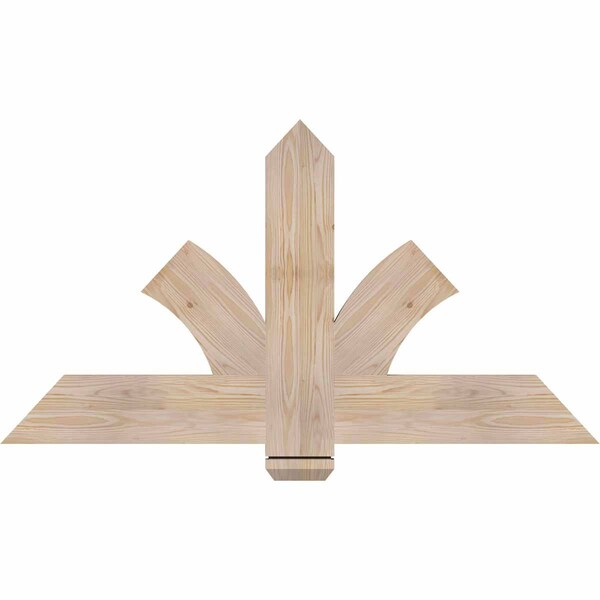 Ekena Millwork Redmond Smooth Timber Gable Bracket, Douglas Fir, 48"W x 26"H x 1 1/2"D x 5 1/2"F, 13/12 Pitch GBW048X26X0206RED00SDF - main